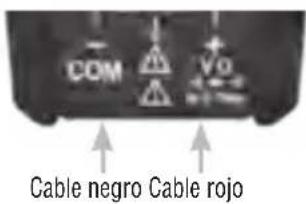 COM VO Cable negro Cable rojo