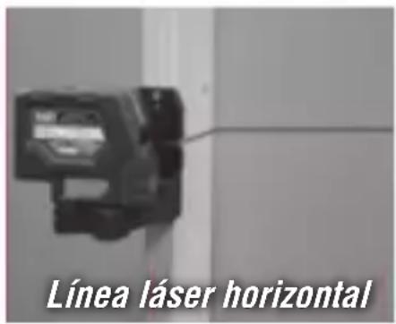 Línea láser horizontal
