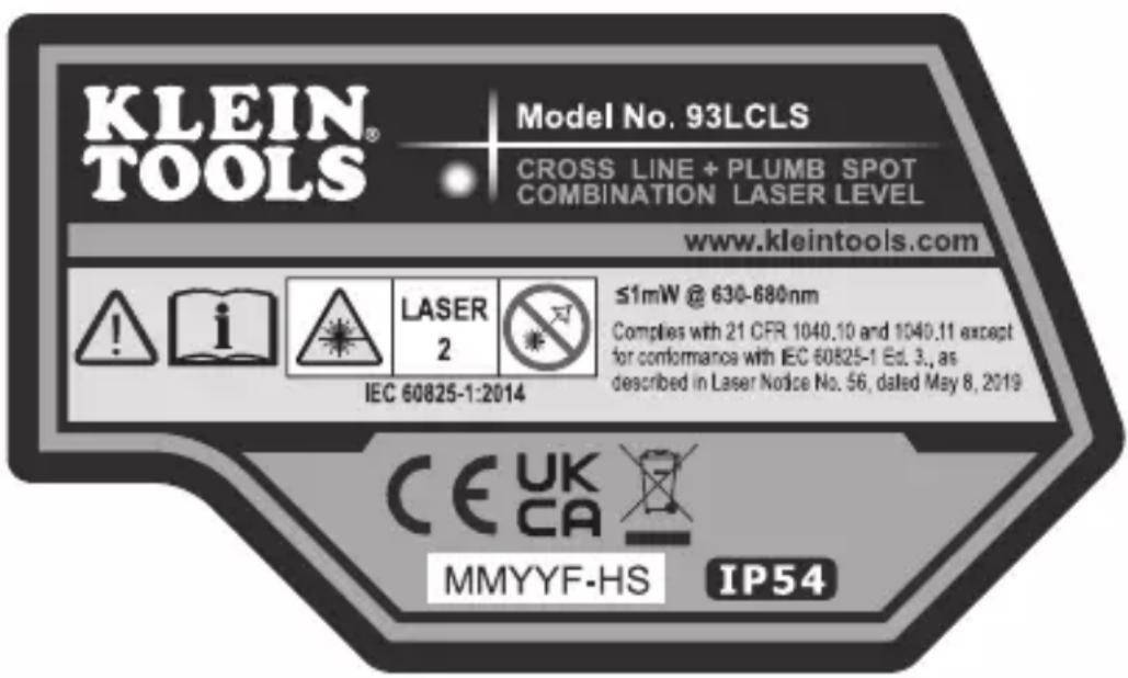 Klein Tools 93LCLS - ADVERTENCIAS - 1