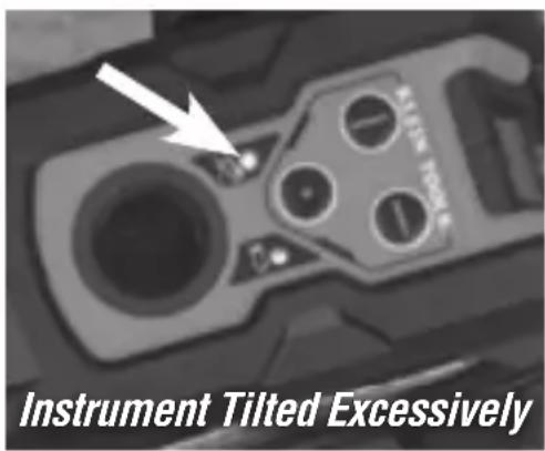 Instrument Tilted Excessively