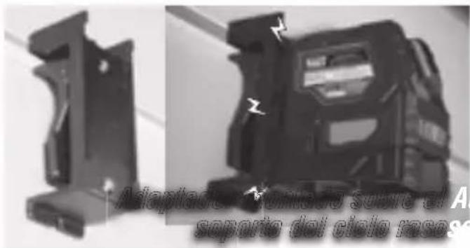 Adaptador contado sobre el A saporte del ciclo raseo
