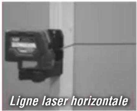 Ligne laser horizontale