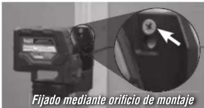 Fijado mediante orificio de montaje