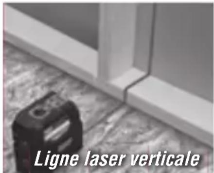 Ligne laser verticale