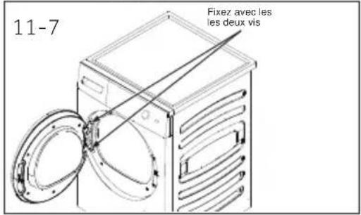 HAIER HD100-A3S979 - Retirez, tournez et remplacez la porte intérieure - 4