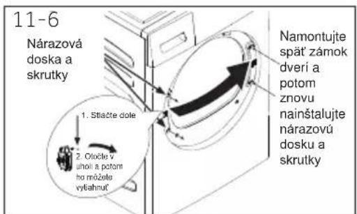 HAIER HD100-A3S979 - Obrátenie otvárania dverí (len pre modely s hmotnostou 8/9 kg) - 2