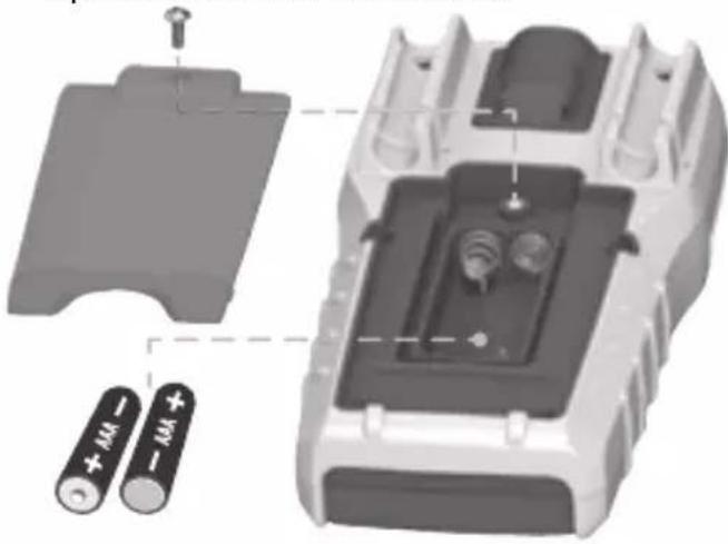 Klein Tools MM400 - REEMPLAZO DE LAS BATERÍAS - 1