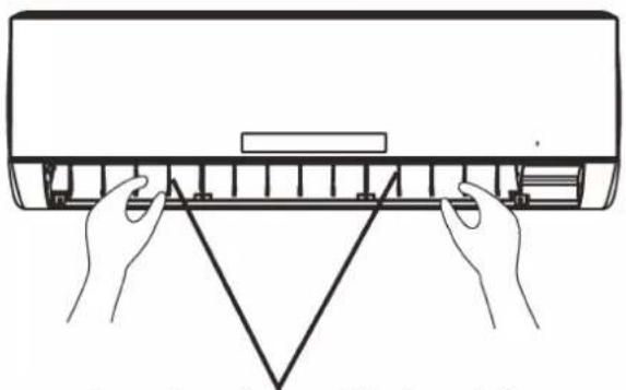 WHIRLPOOL FM18IDU32 - Regolazione del flusso d'aria orizzontale (manuale) - 2