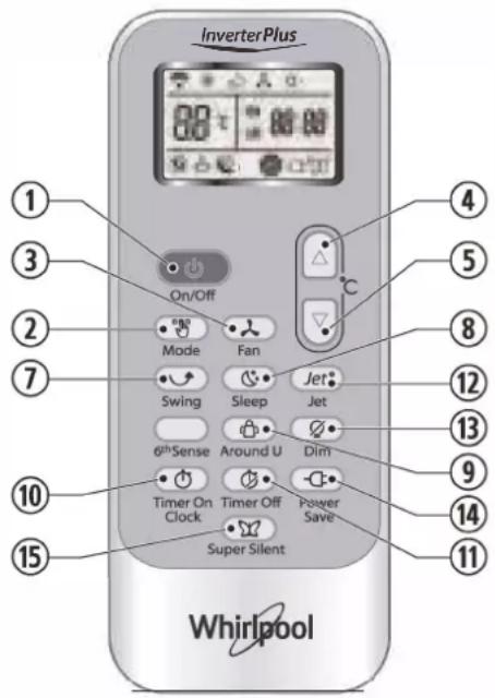WHIRLPOOL FM18IDU32 - PRZYCISK TIMER OFF (TIMER WYL.) - 1