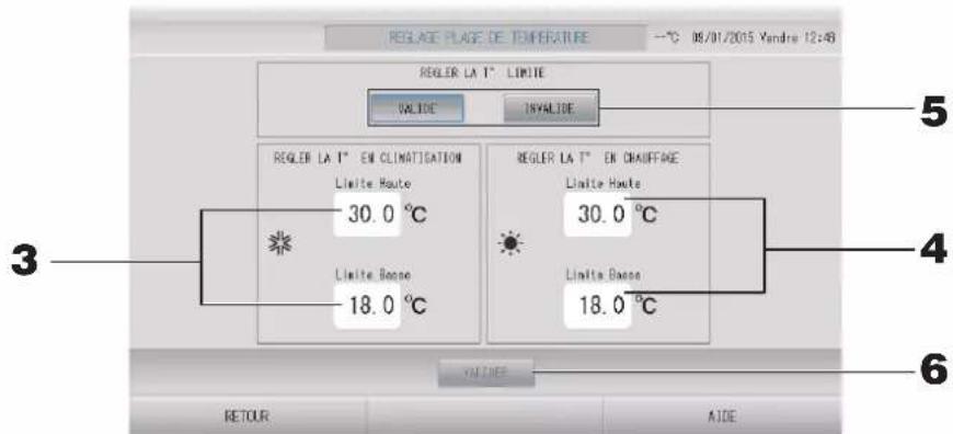 MITSUBISHI SC-SL4-BE3 - Reglage plage de temperature - 1