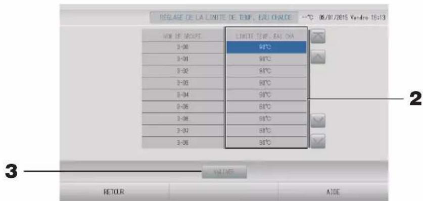 MITSUBISHI SC-SL4-BE3 - Reglage de la limite de temp. eau chaude - 1