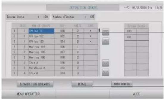MITSUBISHI SC-SL4-BE3 - Group definition (Définition des groupes) - 1