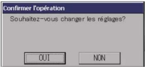 MITSUBISHI SC-SL4-AE3 - Fenêtre de confirmation des modifications - 1
