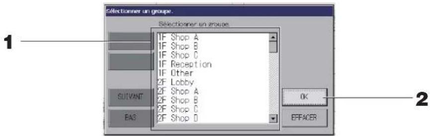 MITSUBISHI SC-SL4-AE3 - ■Fenêtre Sélectionner un groupe. - 1