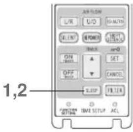 MITSUBISHI RCN-TC-24W-E2 - FONCTIONNEMENT DE LA MINUTERIE DE MISE EN VEILLE - 1