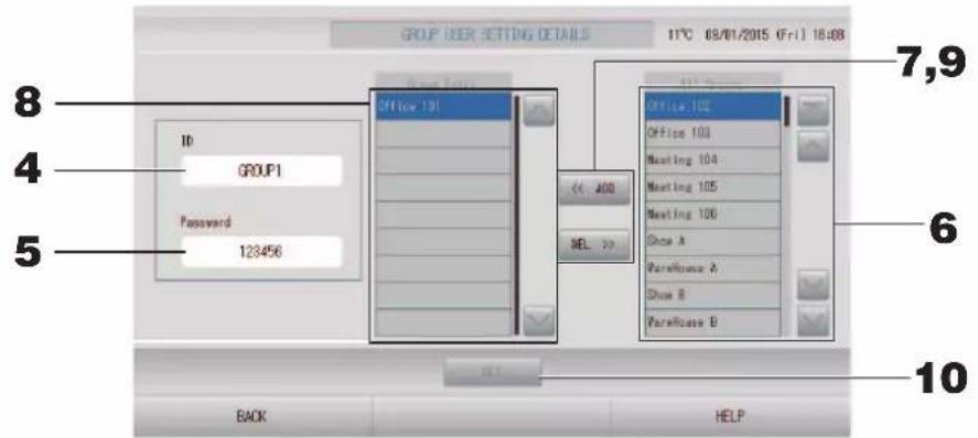 MITSUBISHI SC-SL4-BE2 - Group user setting (Réglage des utilisateurs de groupes) - 2