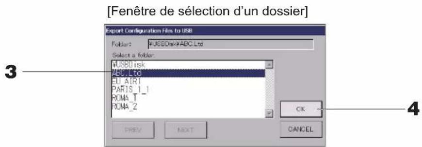 MITSUBISHI SC-SL4-BE2 - Appuyez sur la touche EXPORT CONFIGURATION FILES to USB (EXPORTER LES FICHIERS DE CONFIGURATION vers le périphérique USB). - 1