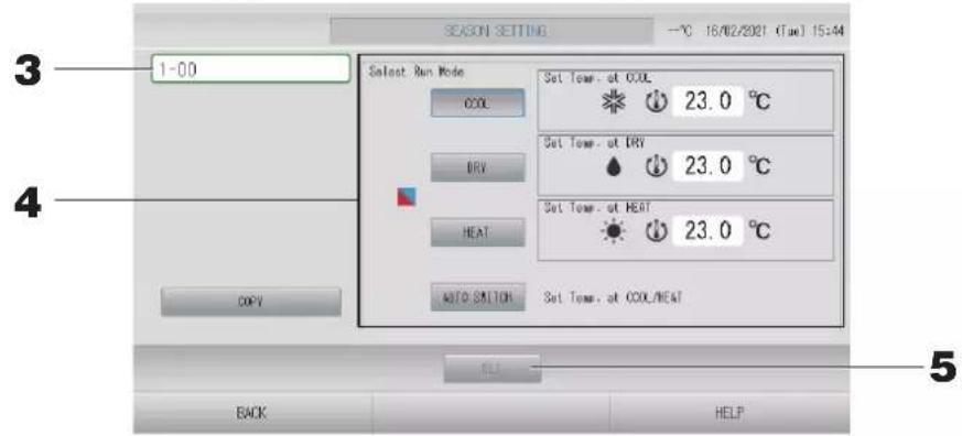 MITSUBISHI SC-SL4-BE2 - ■ Season Settings (Paramètres saisonniers) - 1