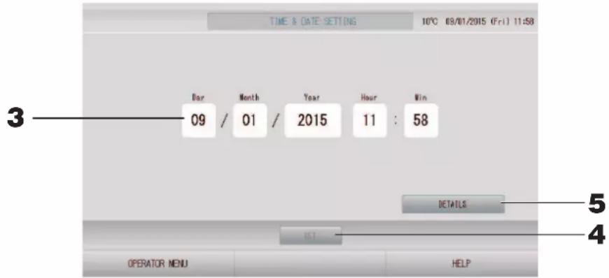 MITSUBISHI SC-SL4-AE2 - Time & date setting (Réglage de la date et de l'heure) - 1