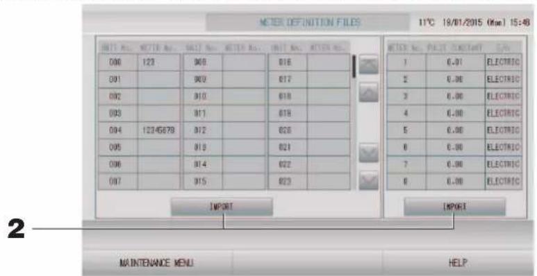 MITSUBISHI SC-SL4-AE2 - Meter definition (Configuration des compteurs) (SC-SL4-BE2 uniquement) - 1