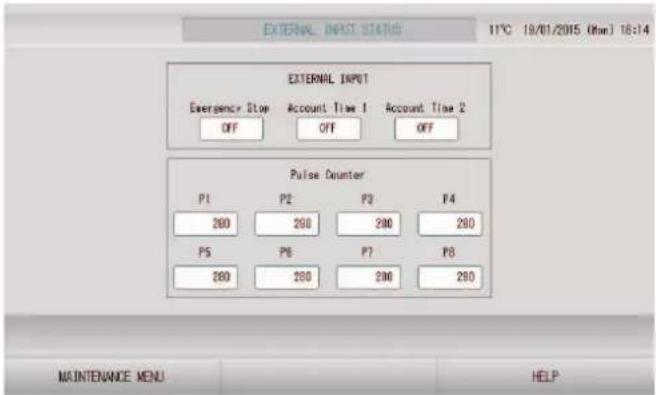 MITSUBISHI SC-SL4-AE2 - External Input Status (État d'entrée externe) - 1