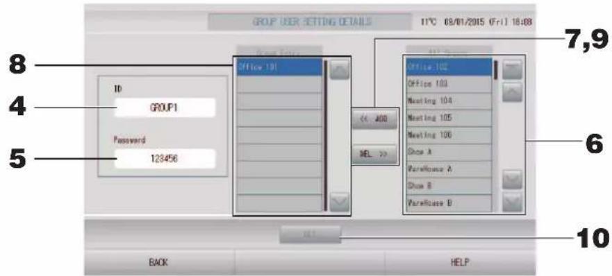 MITSUBISHI SC-SL4-AE2 - Group user setting (Réglage des utilisateurs de groupes) - 2