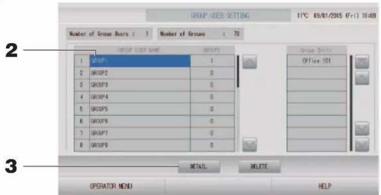 MITSUBISHI SC-SL4-AE2 - Group user setting (Réglage des utilisateurs de groupes) - 1