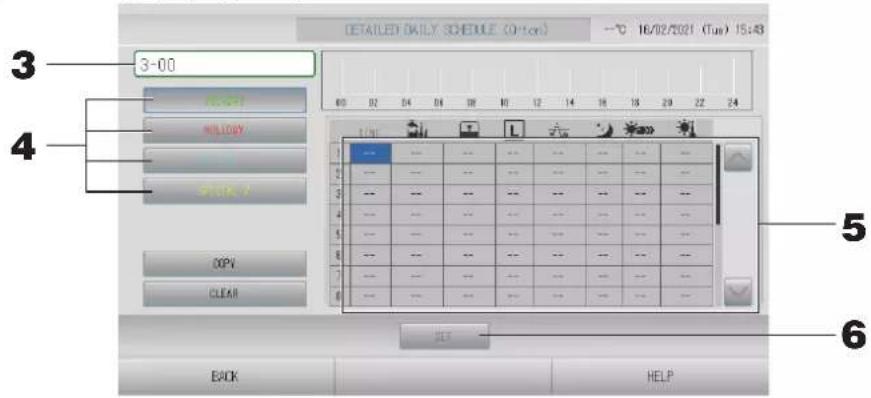MITSUBISHI SC-SL4-AE2 - ■Programmation du calendrier des types de journée - 1