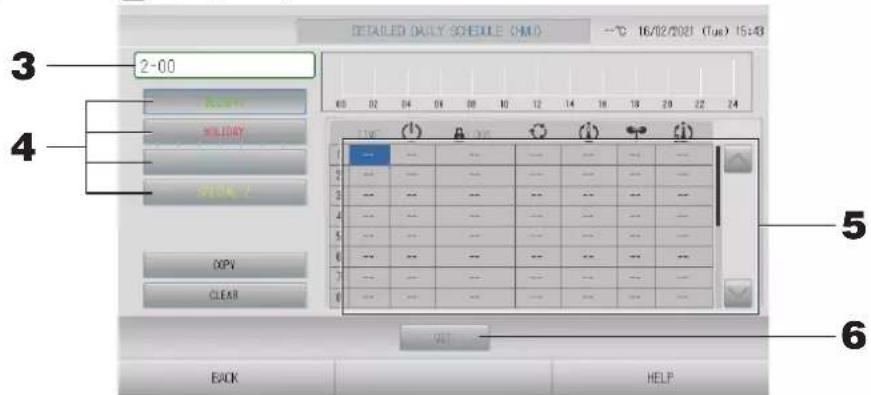 MITSUBISHI SC-SL4-AE2 - ■Programmation du calendrier des types de journée - 2