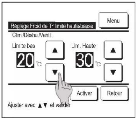 MITSUBISHI RC-EXZ3A - ■ Réglage de la plage de température - 2