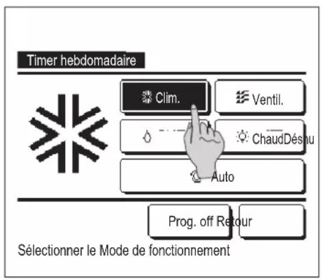MITSUBISHI RC-EXZ3A - Régler les conditions de fonctionnement suivantes : - 1