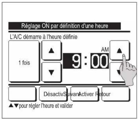 MITSUBISHI RC-EXZ3A - ■ Réglage ON par définition d'une heure - 1