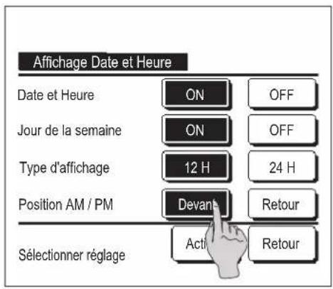 MITSUBISHI RC-EXZ3A - ■ Affichage Date et Heure - 1