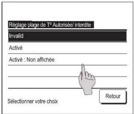MITSUBISHI RC-EXZ3A - ■ Réglage de la plage de température - 4
