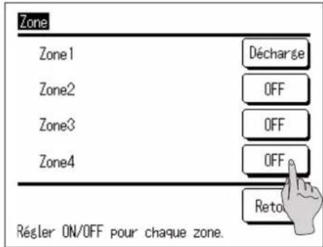 MITSUBISHI RC-EXZ3A - Opération ON/OFF de la zone (pour le contrôle de la zone) - 2