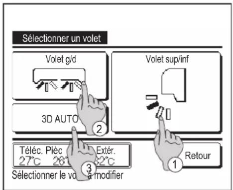 MITSUBISHI RC-EXZ3A - Modifier la position des volets - 3