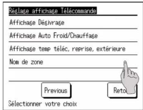 MITSUBISHI RC-EXZ3A - ■ Réglage affichage Télécommande - 2