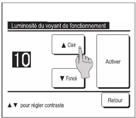 MITSUBISHI RC-EXZ3A - ■ Luminosité du voyant de fonctionnement - 1