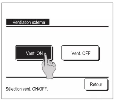 MITSUBISHI RC-EXZ3A - Fonctionnement de la ventilation (si un dispositif de ventilation est installé) - 1