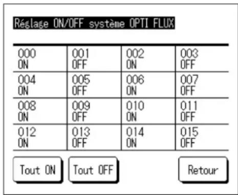 MITSUBISHI RC-EXZ3A - OPTI FLUX ON / OFF (pour l'utilisation du panneau avec l'anti courant d'air) - 2