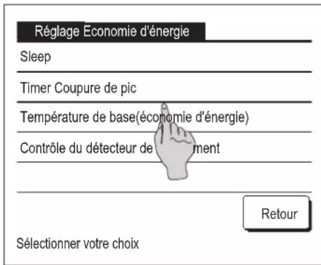 MITSUBISHI RC-EXZ3A - Réglage Economie d'énergie [mot de passe administrateur] - 1