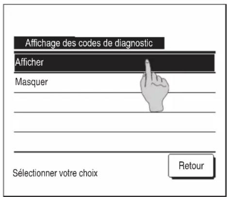 MITSUBISHI RC-EX3A - ④ Affichage des codes d'erreur - 1