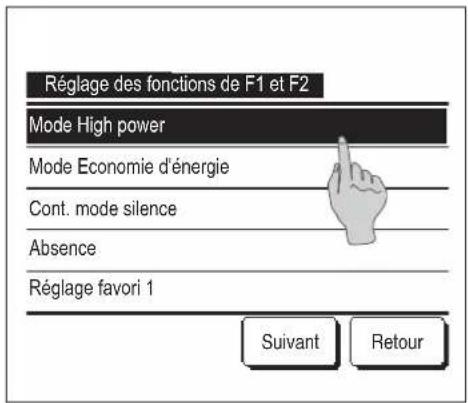 MITSUBISHI RC-EX3A - ■ Réglage des fonctions de F1 et F2 - 2