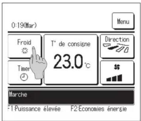 MITSUBISHI RC-EX3A - Modifier le mode de fonctionnement - 1