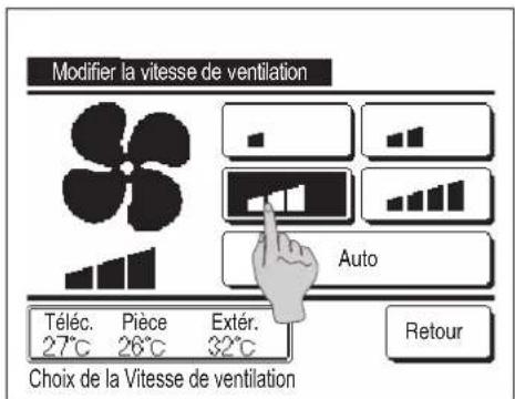 MITSUBISHI RC-EX3A - Modifier la vitesse de ventilation - 2