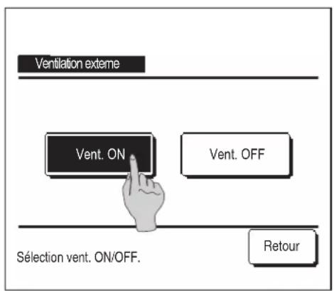 MITSUBISHI RC-EX3A - Fonctionnement de la ventilation (si un dispositif de ventilation est installé) - 1