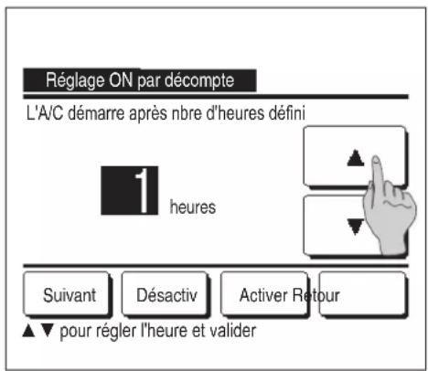 MITSUBISHI RC-EX3A - ■ Réglage ON par décompte - 1