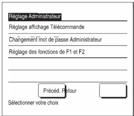 MITSUBISHI RC-EX3A - Réglages administrateur [mot de passe administrateur] - 2