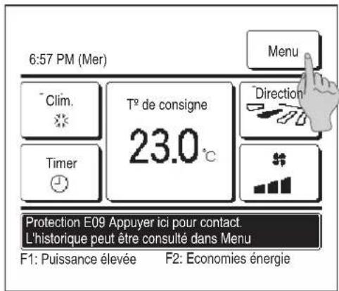 MITSUBISHI RC-EX3A - Affichage des erreurs et coordonnées du SAV - 1