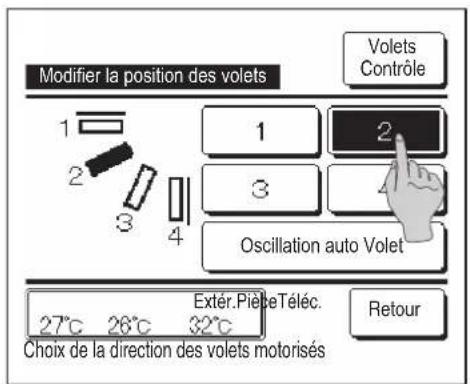 MITSUBISHI RC-EX3A - Modifier la position des volets - 2